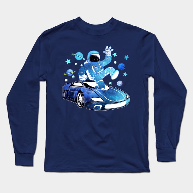 Galaxy Long Sleeve T-Shirt by Creation Cartoon